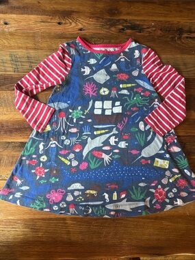 Mini Boden Sea Creatures Dress 5-6 year